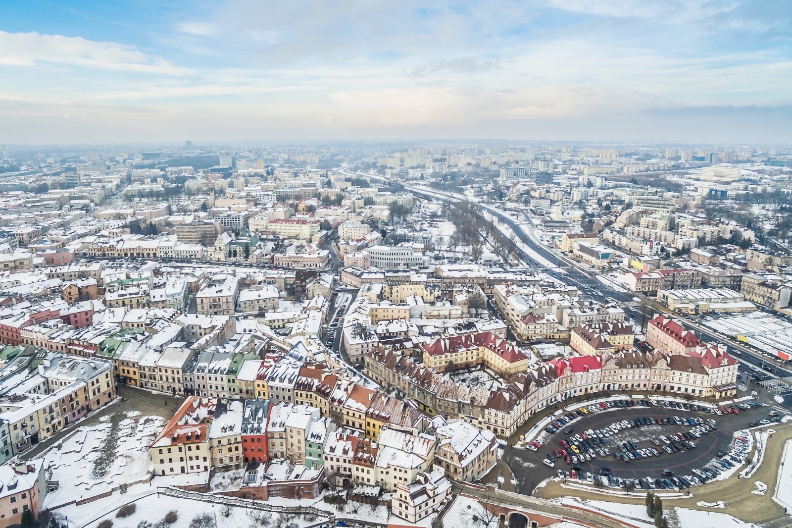 ルブリンの冬の風景